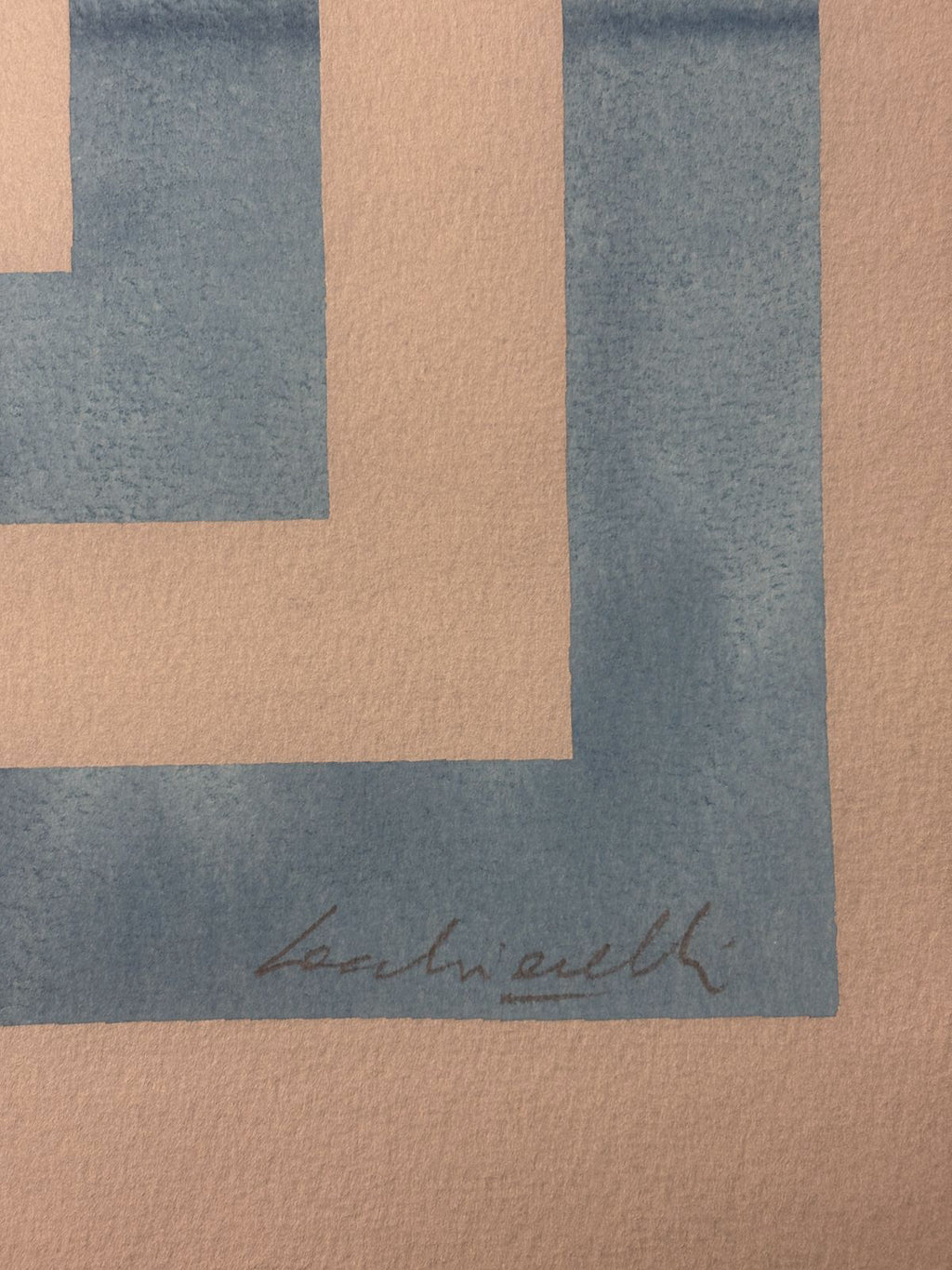 Natalia Cacciarelli "Estructuras 2003-02 (Azul)" P.T. Limited Signed Wall Art