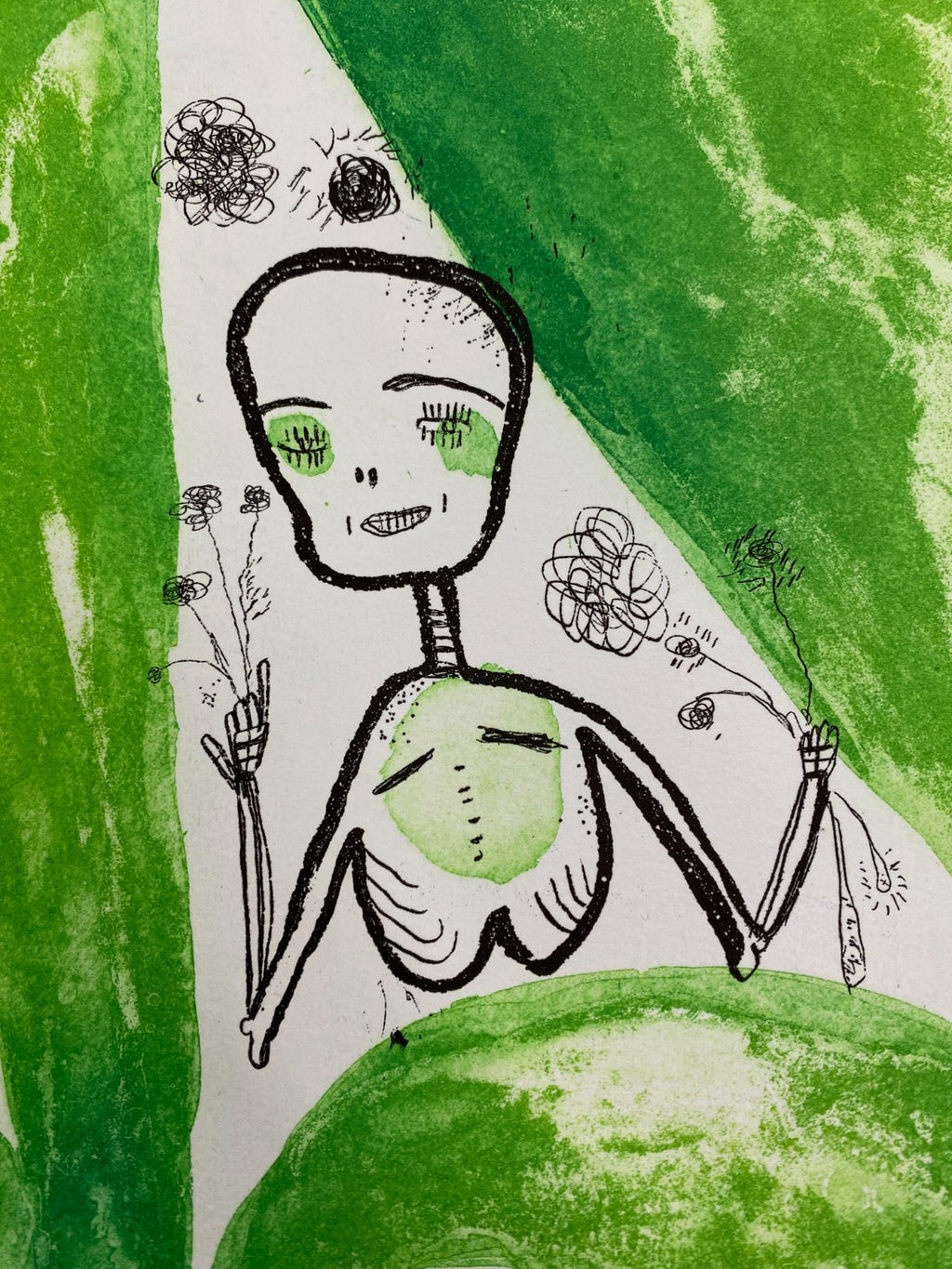 Luís Salaberría García "Solteros (Verde)" 2004, Fine Wall Art Print, 105 x 75 cm