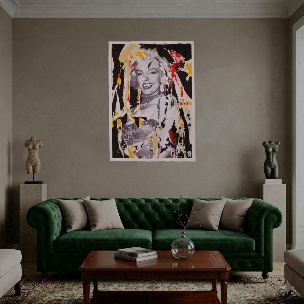 Mimmo Rotella "La Sonrisa de Marilyn" 2002, P.T. Limited Signed Fine Wall Art