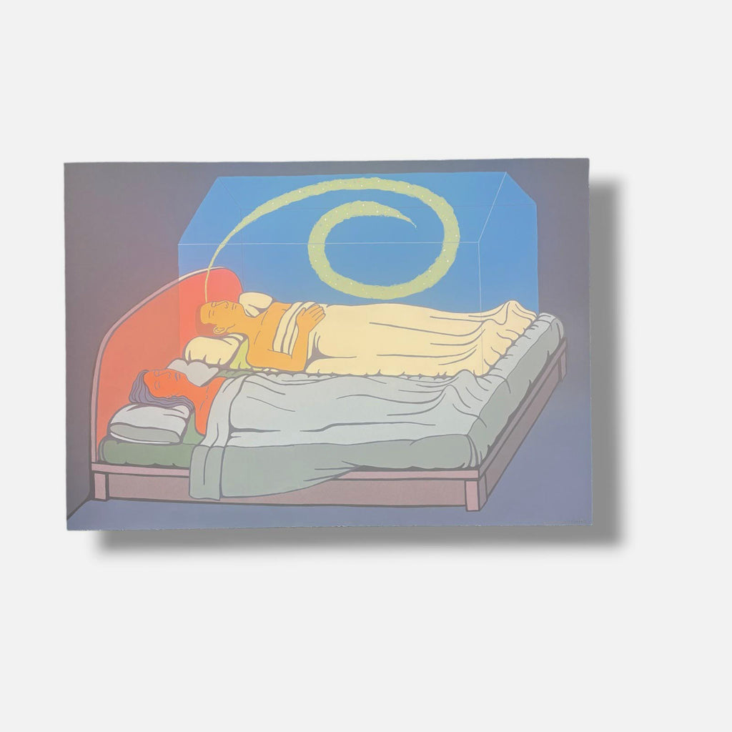 Alfredo García Revuelta "Pareja En La Cama" 2005 Limited Signed Wall Art 70x100