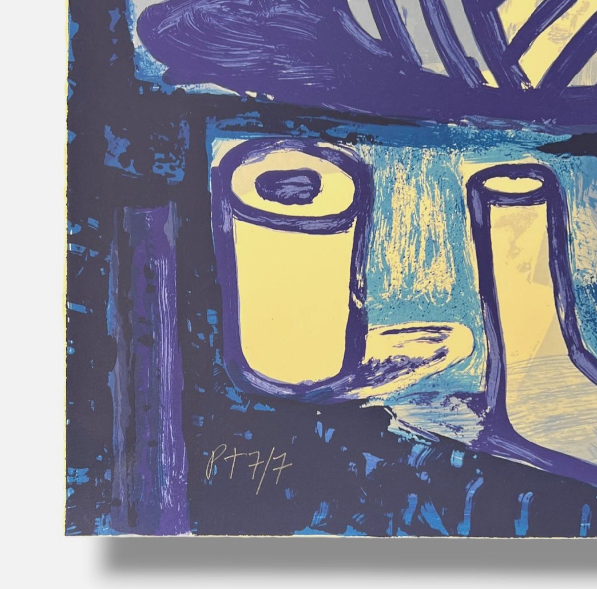 Nelson Villalobo Ferrer "Contratiempo Cubano Con Column" P.T. Signed Wall Art