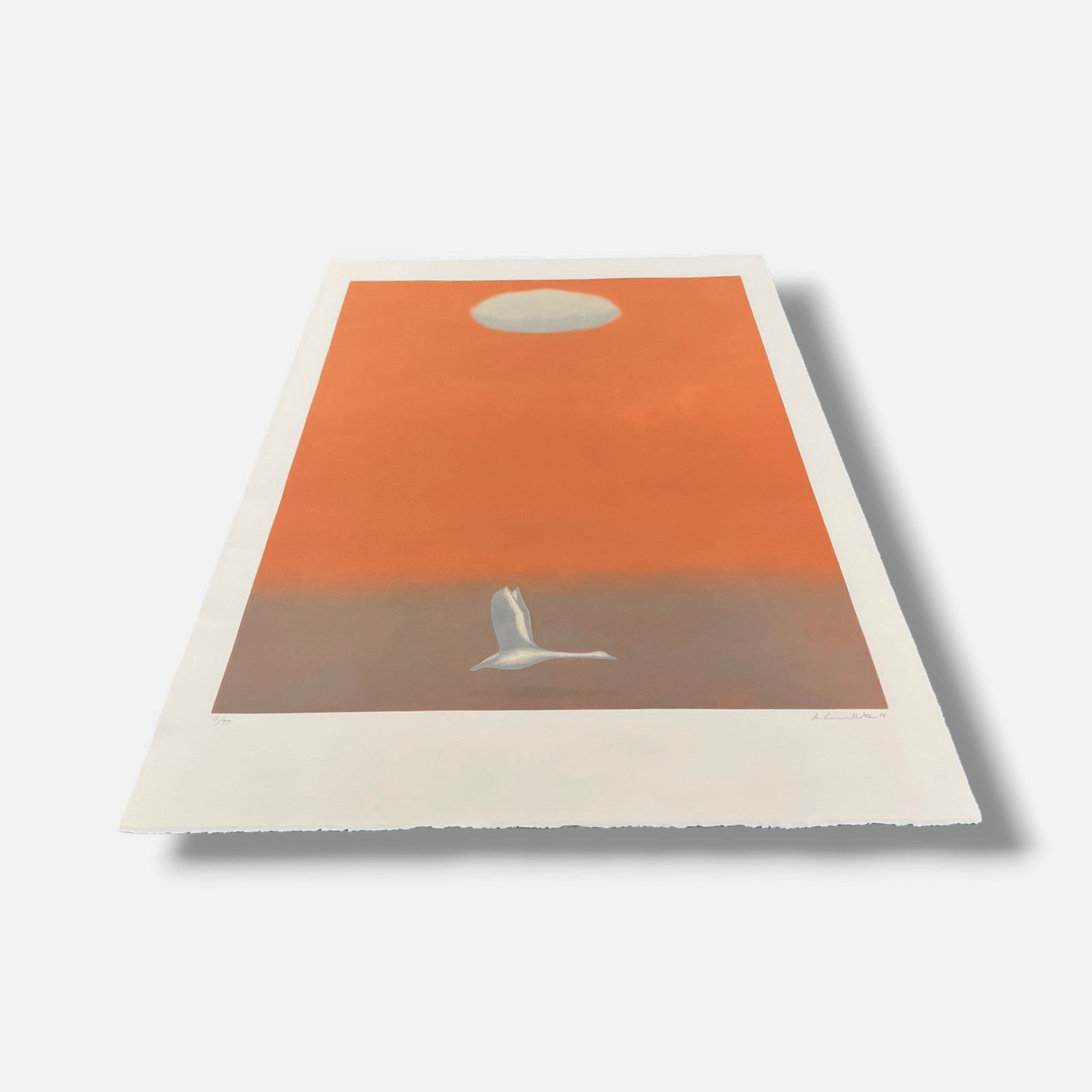 Maurizio Lanzillotta "Pajaro y Nube" 2006 Limited Signed Wall Art, 70 x 100 cm