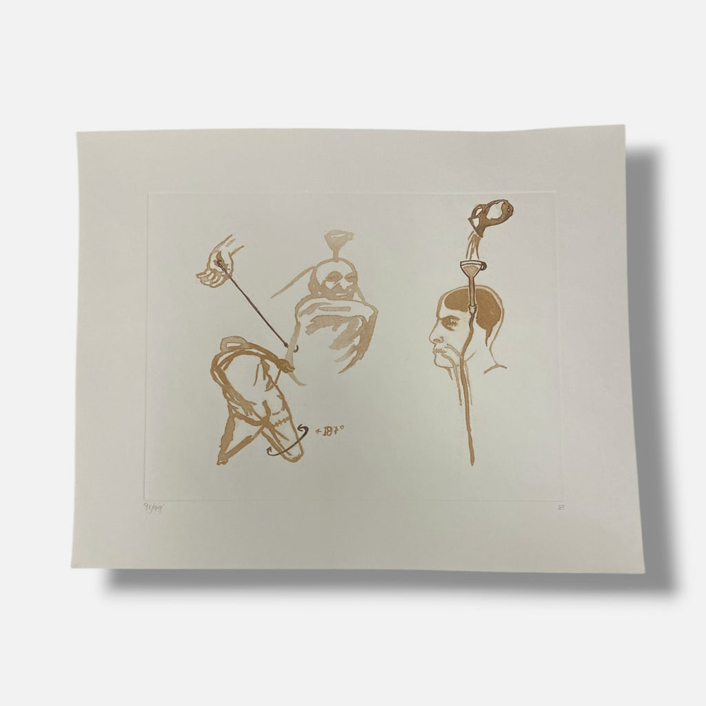 Franco Aceves Humana "Dibujos Del Dr. Pirana" 7-Piece Art Print Collection Set