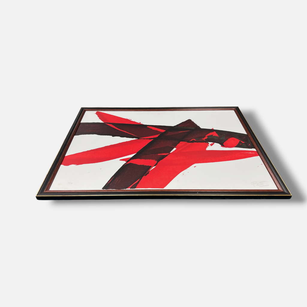 Luis Feito López "Sin Titulo" 1996 Limited Framed Signed Fine Wall Art