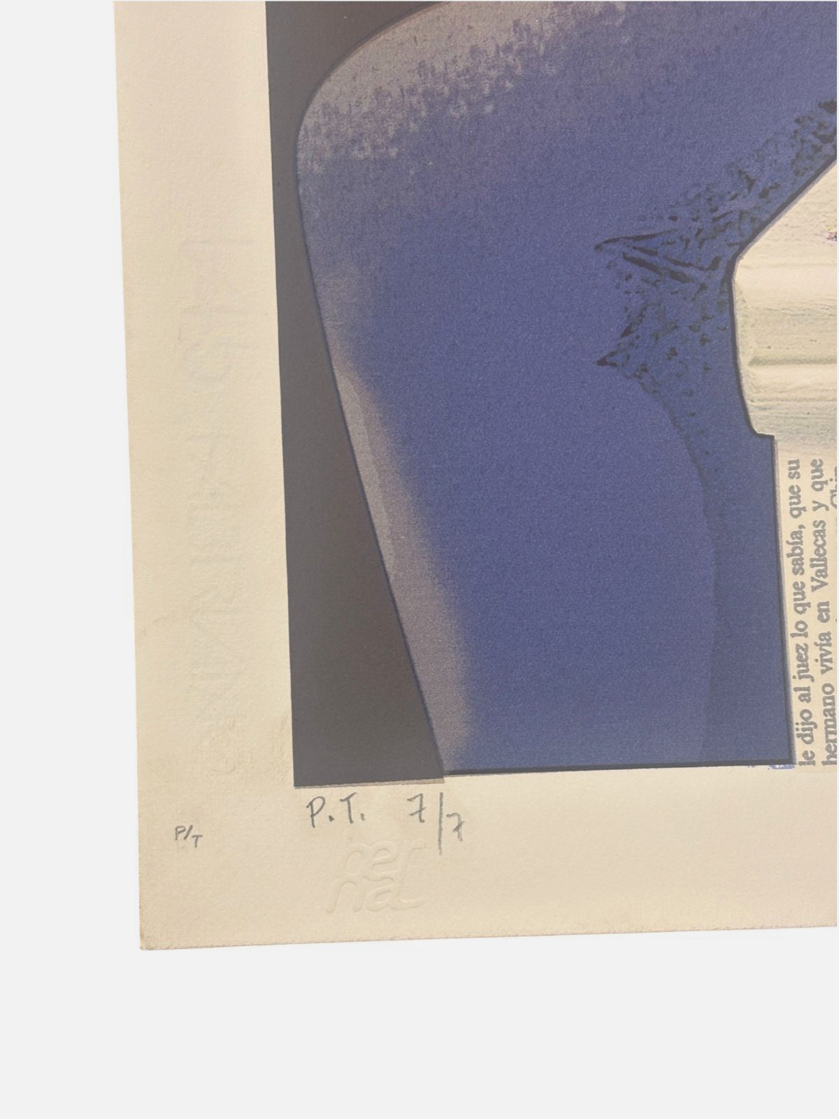 Herman Braun-Vega "¿La realidad es así?" P.T. Limited Signed Wall Art 100L x 70W