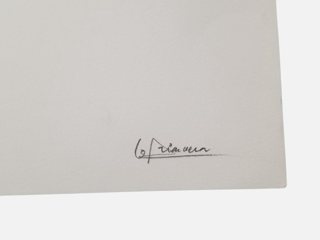 Luis Arias Vera "Silencio Y Cosmos (Azul)" 2003 H.C Limited Signed Wall Art