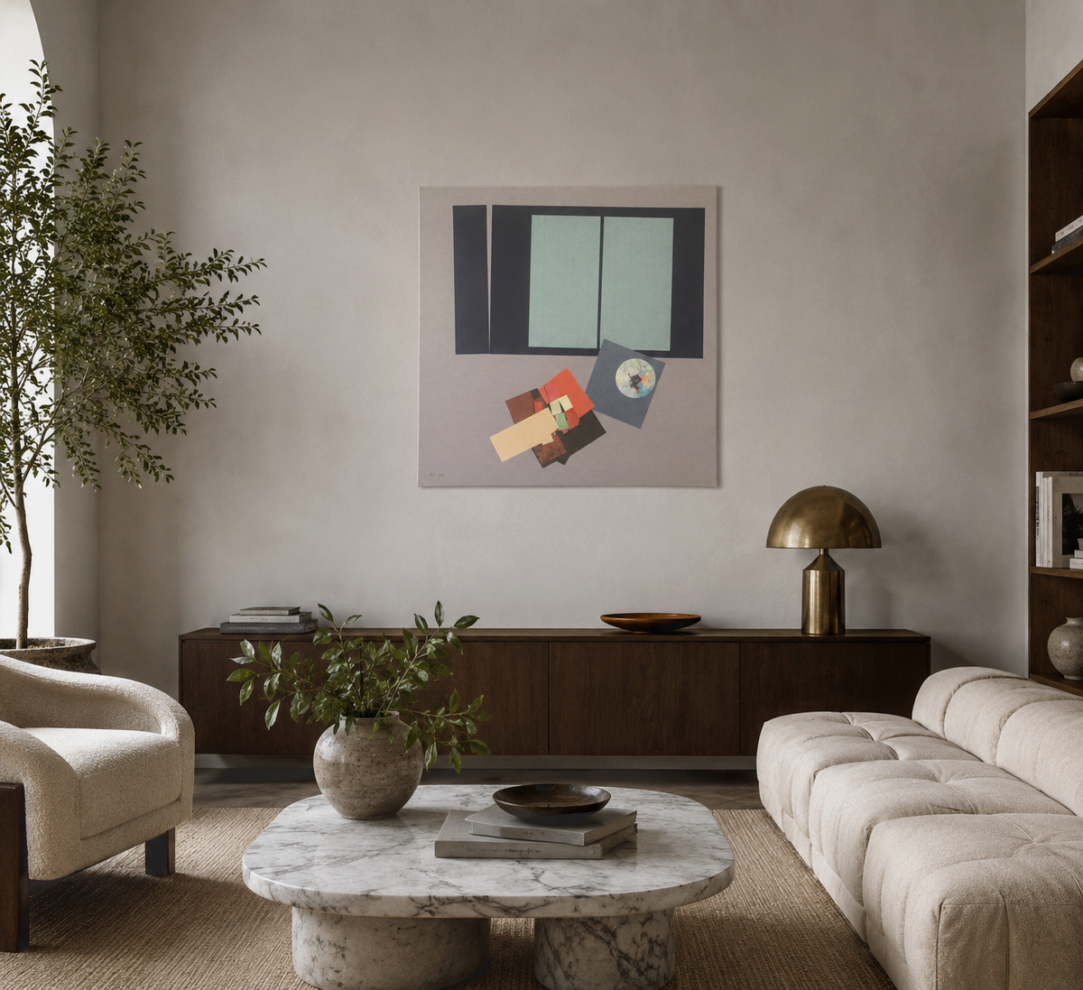 Antonio Lorenzo Carrión "Habitantes del espacio III" P.E Limited Signed Wall Art