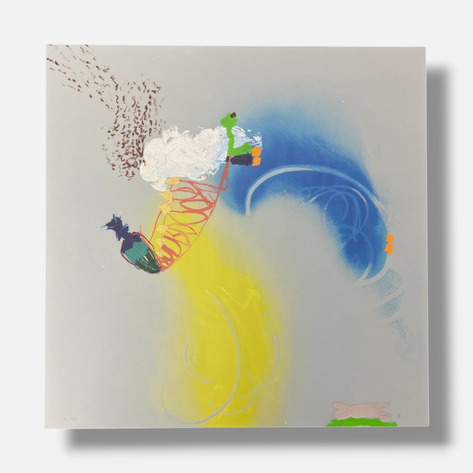 Isabel Martínez Rubio "Saliendo Del Aire" H.C. 2006 Limited Signed Wall Art