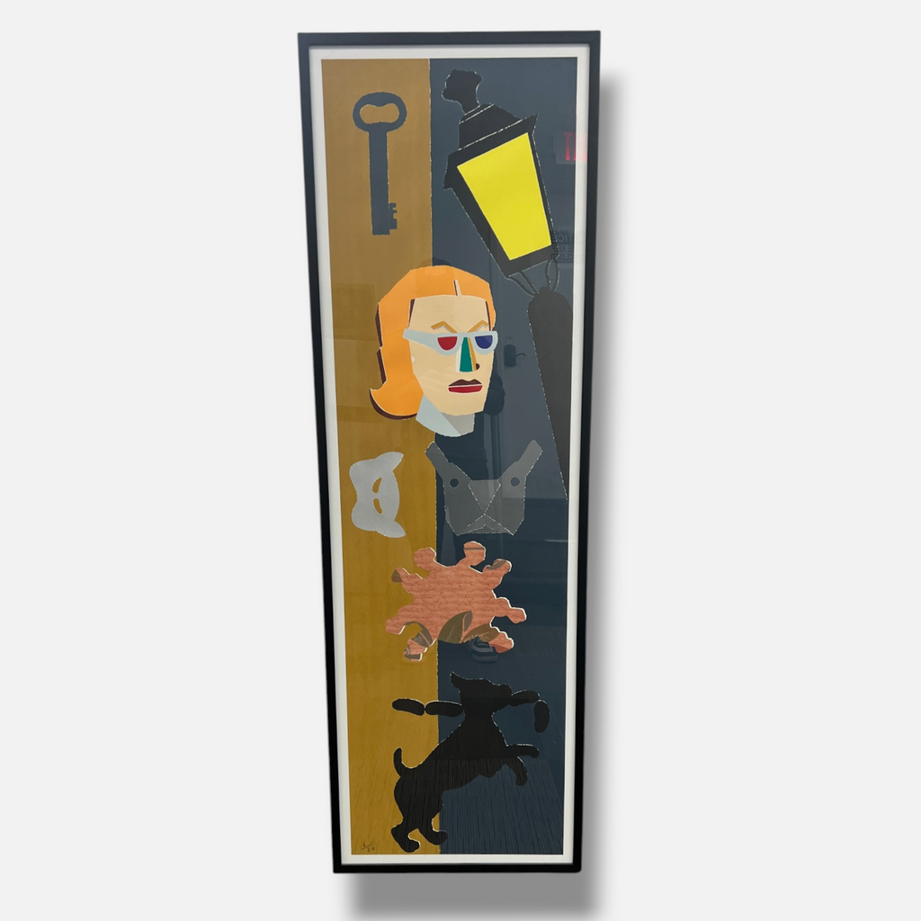 Eduardo Arroyo "La Ciudad. de Los Sentidos I" Limited Signed Wall Art, 160x46 cm