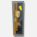 Eduardo Arroyo "La Ciudad. de Los Sentidos I" Limited Signed Wall Art, 160x46 cm