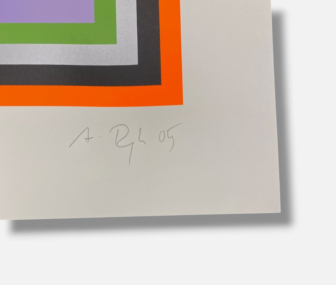 Anselm Reyle "Ohne Titel II" H.C. 2005 Limited Signed Wall Art Print 82 x 70 cm