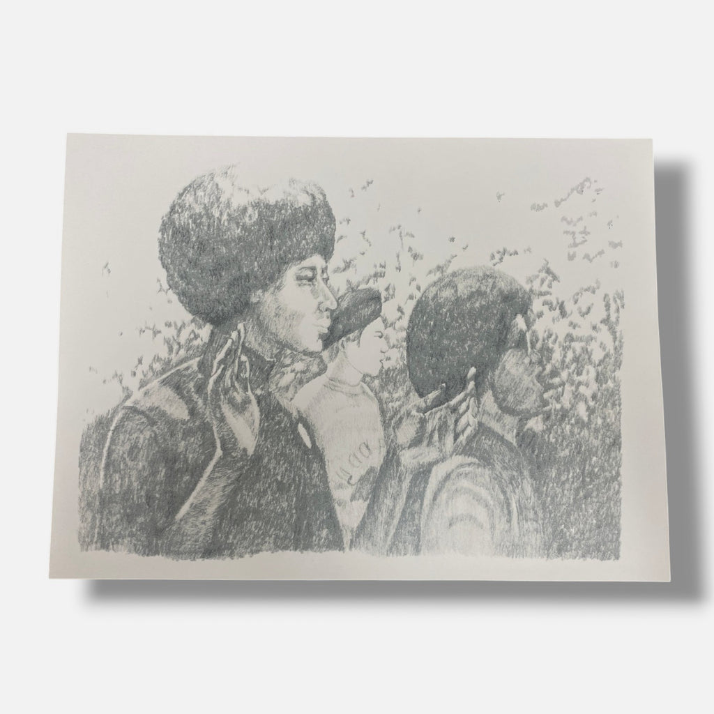 Elke Marhöfer "Angela Davis" Fine Wall Art 4-Piece Set | 11.5 x 16" in