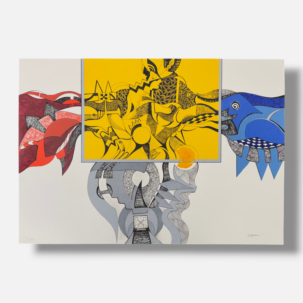 Luis Arias Vera "Silencio Desde el Amarillo" P.T. 2003, Limited Signed Wall Art
