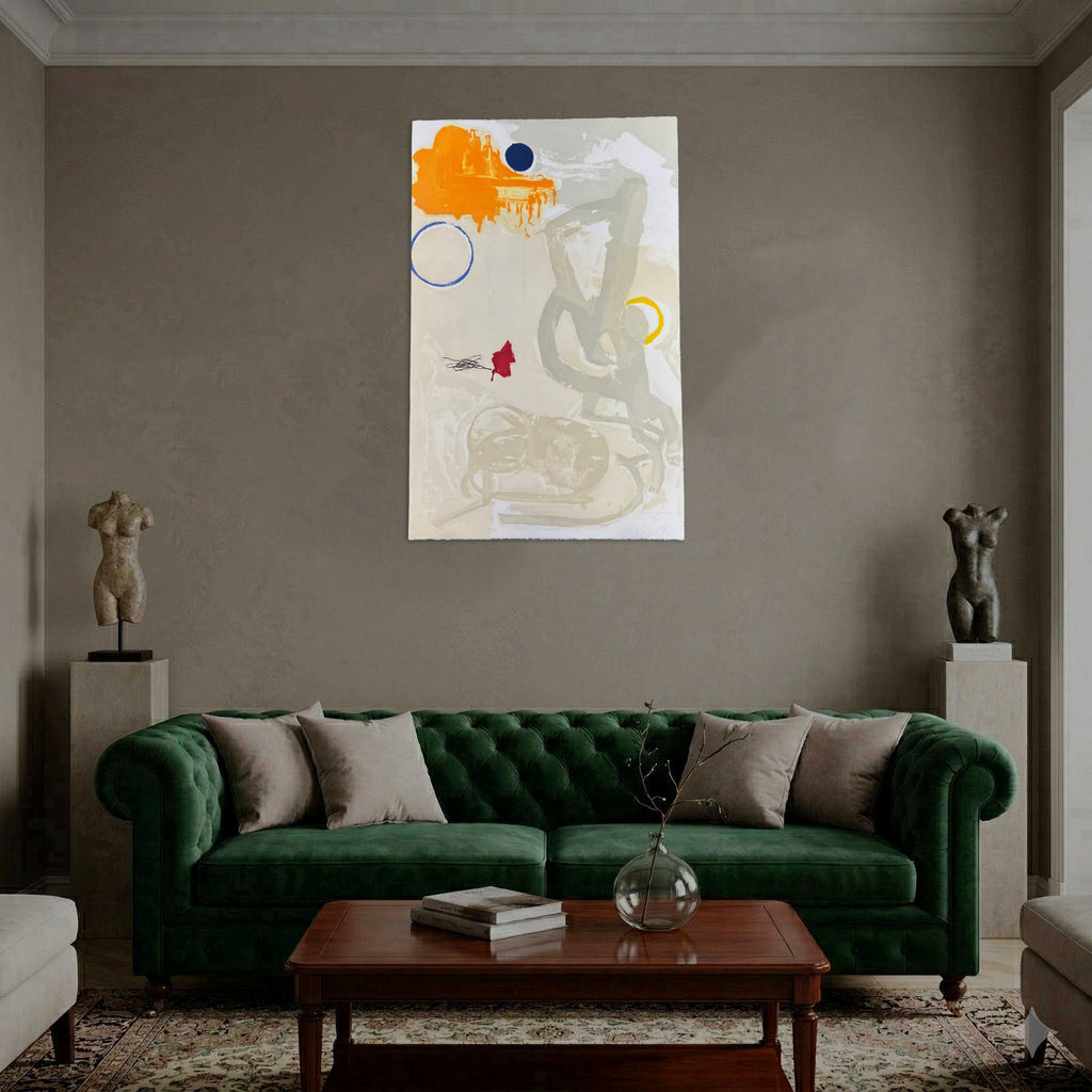Joaquín Capa Eiriz "Circulos Azulas" H.C. 2004, Limited Signed Fine Wall Art