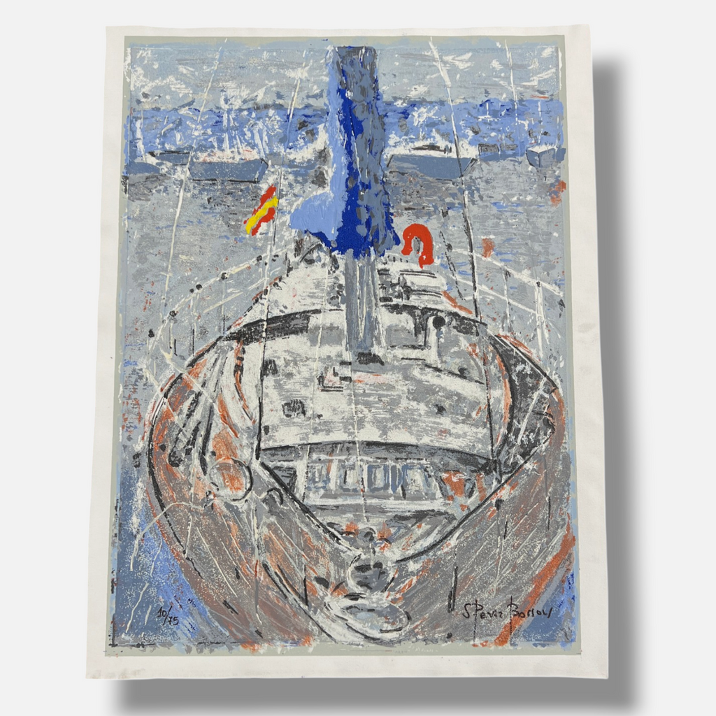 Salvador Pérez Bassols "Desde La Proa" Limited Signed Fine Wall Art Print