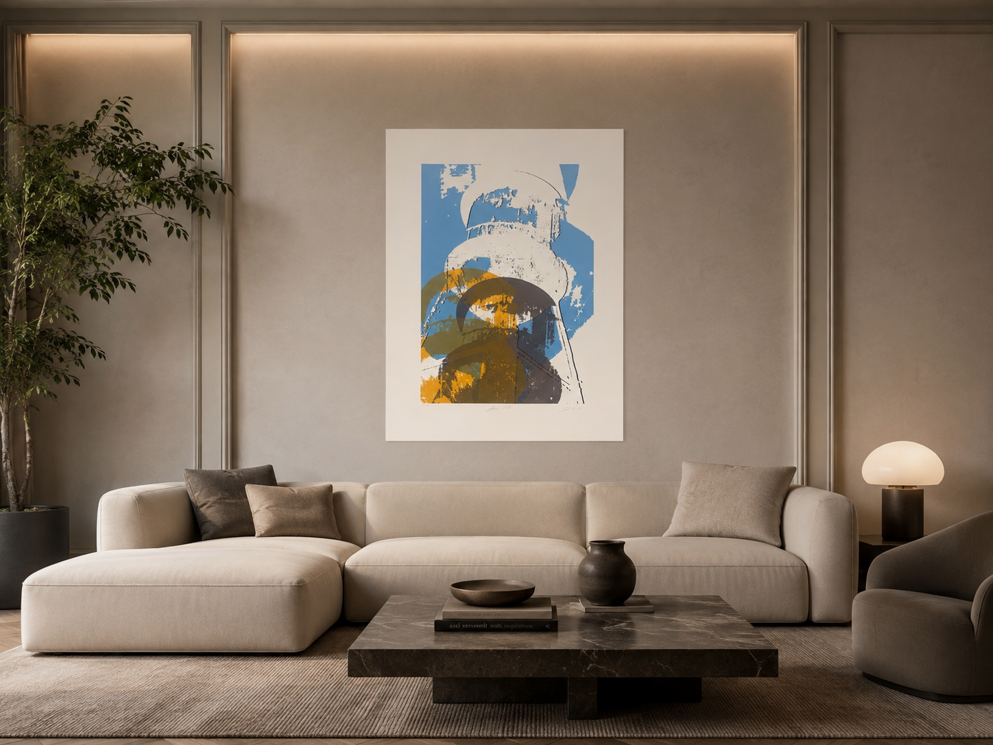 Augusto Andrade Diaz "Agua XXIV" 2005 Limited Signed Fine Wall Art 100L x 70W cm