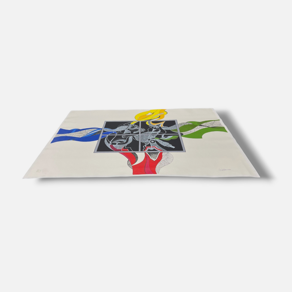 Luis Arias Vera "Silencio Integrado" 2003 Limited Signed Wall Art