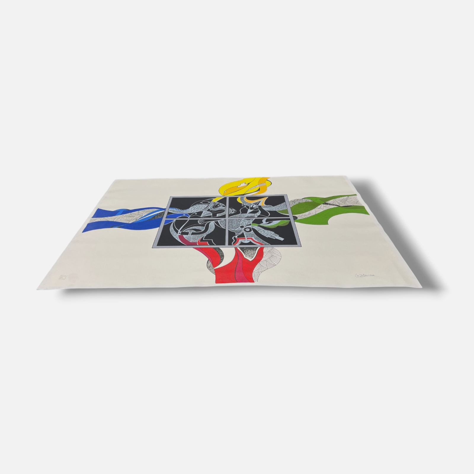 Luis Arias Vera "Silencio Integrado" 2003 Limited Signed Wall Art