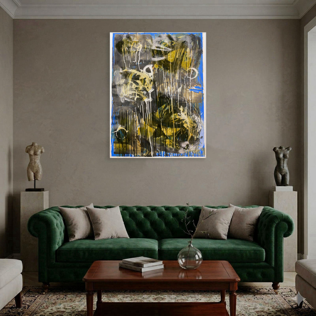 Rodolfo Llópiz Cisneros "Mientras Mas Miras Menos Ves" P.T. Signed Wall Art
