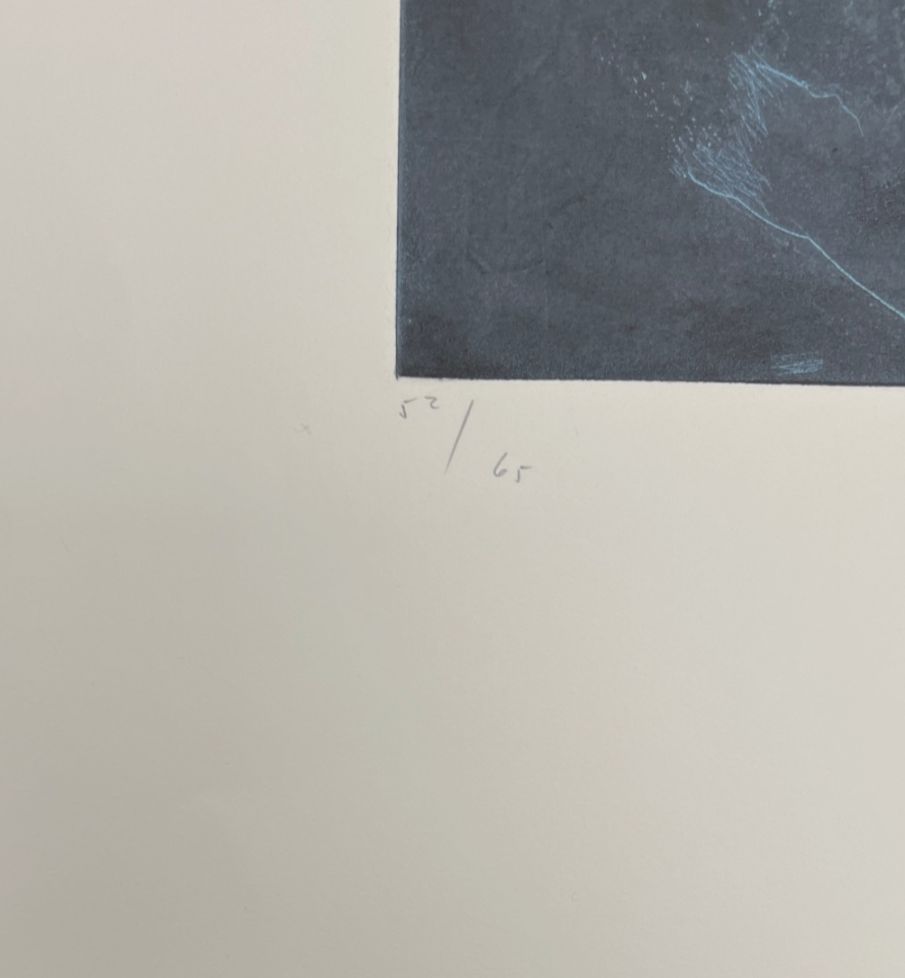 Joaquín Capa Eiriz "Espacio Negro" Limited Signed Fine Wall Art, 104L x 73W cm