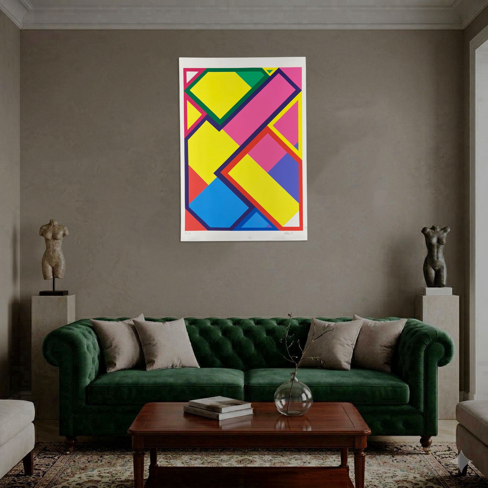 Julián Gil Martínez "Variaciones de raiz cuadrada II" P.E. Signed Wall Art Print