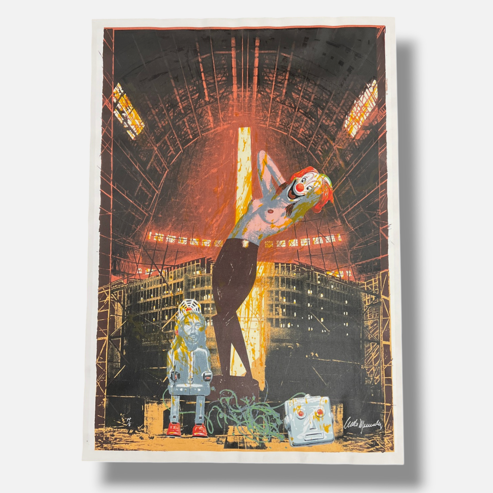 Aldo Menéndez "Profecia Del Proletariado y La" P.T Limited Signed Wall Art Print