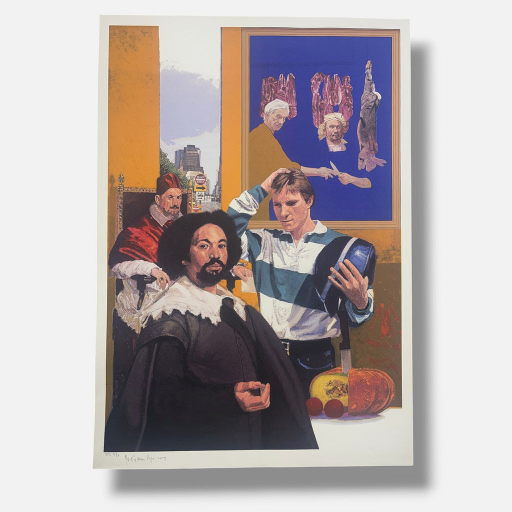 Herman Braun-Vega "N.Y. Spanglish (Rembrandt+Velasquez)" P.T. Limited Signed Art