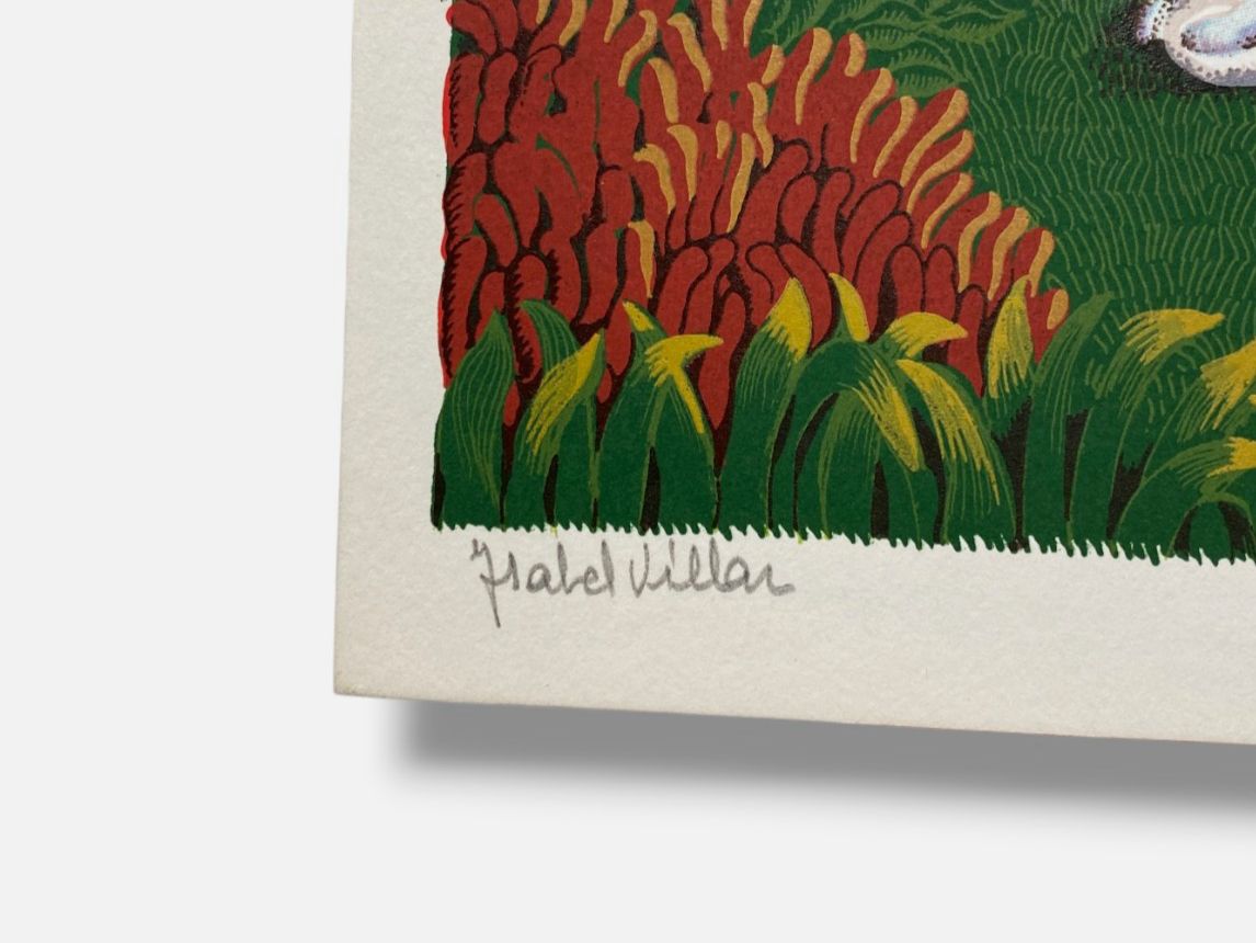 Isabel Villar "Niña con Lobo" Fine Art Print | 34 x 24 cm
