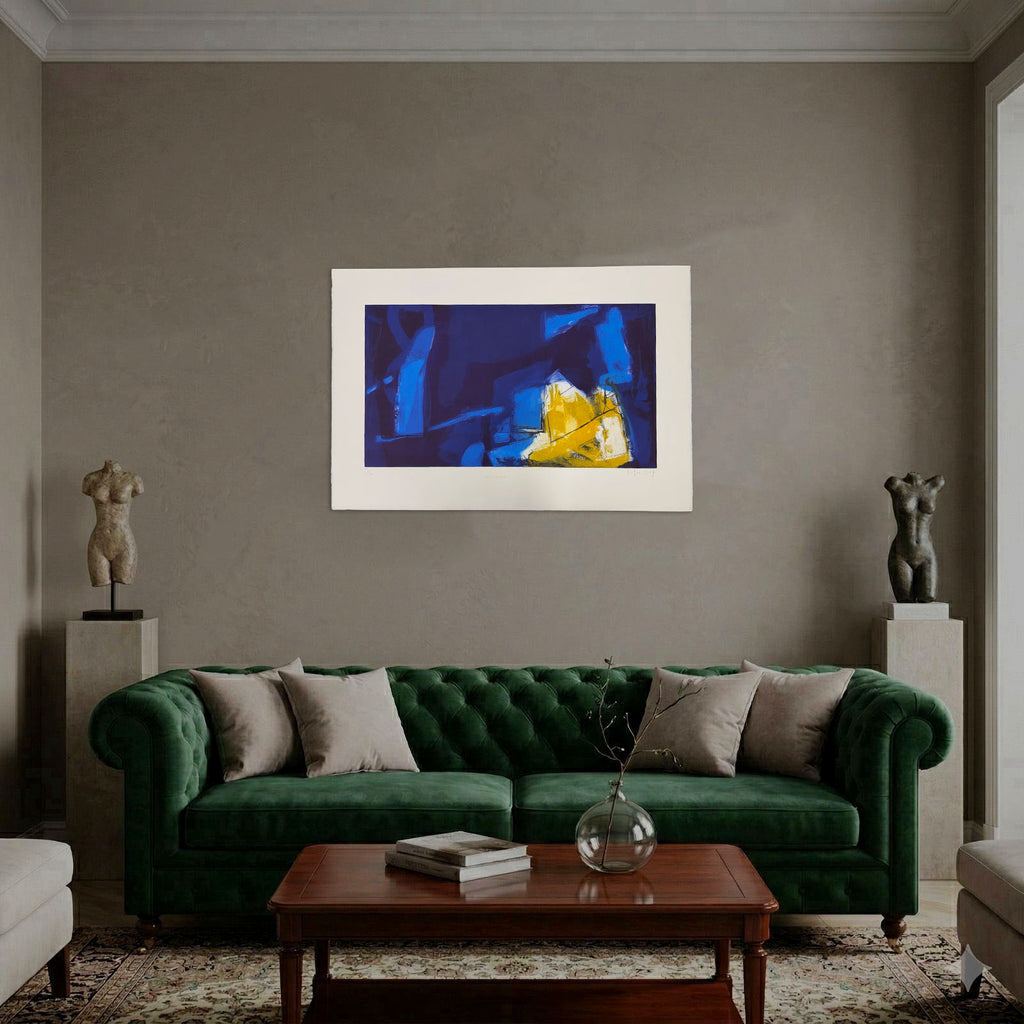 Joaquín Capa Eiriz "Blue Yellow" 1999 Limited Signed Fine Wall Art Print