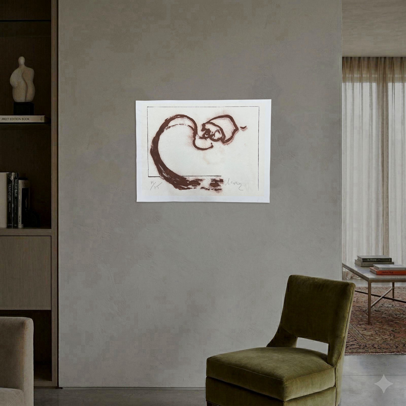 Jordi Alcaraz Tarradas "Viento I" P.T. 2000, Limited Signed Wall Art | 50x70 cm