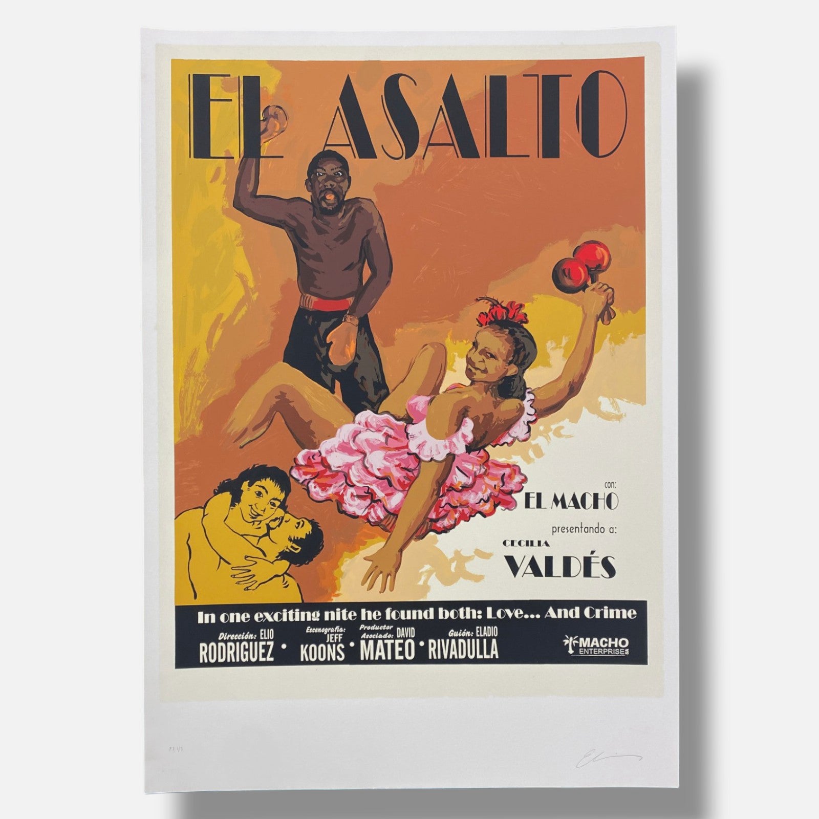 Elio Rodriguez "El Asalto" 2005 'P.T., Fine Wall Art Print | 100 x 70 cm