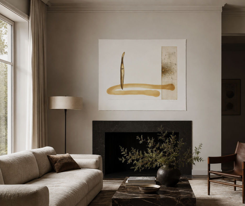 Paco Aguilar "Territorios B" 2003 /100 Limited Signed Fine Wall Art 74L x 91W cm