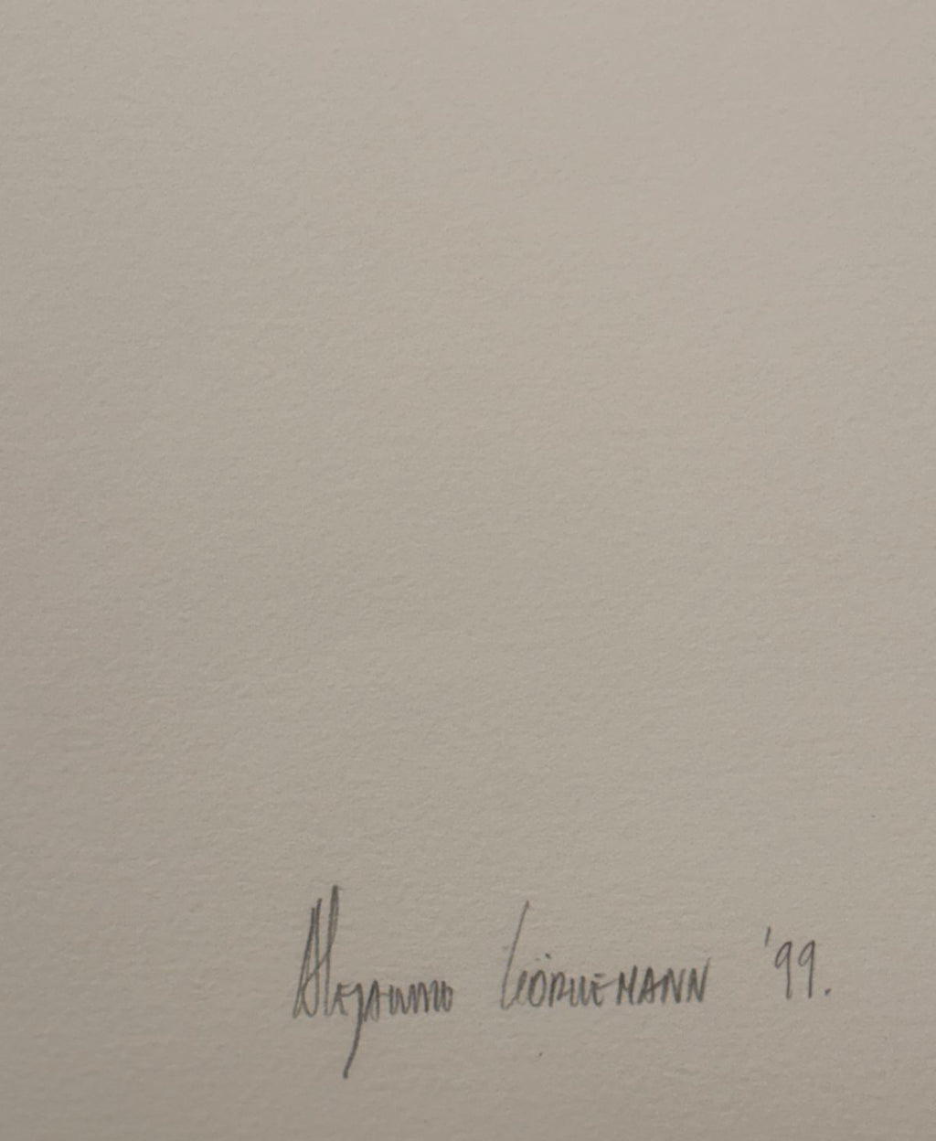 Alejandro Görnemann "Sin Titulo" 1999 /100 Limited Signed Fine Wall Art, 50Lx70W