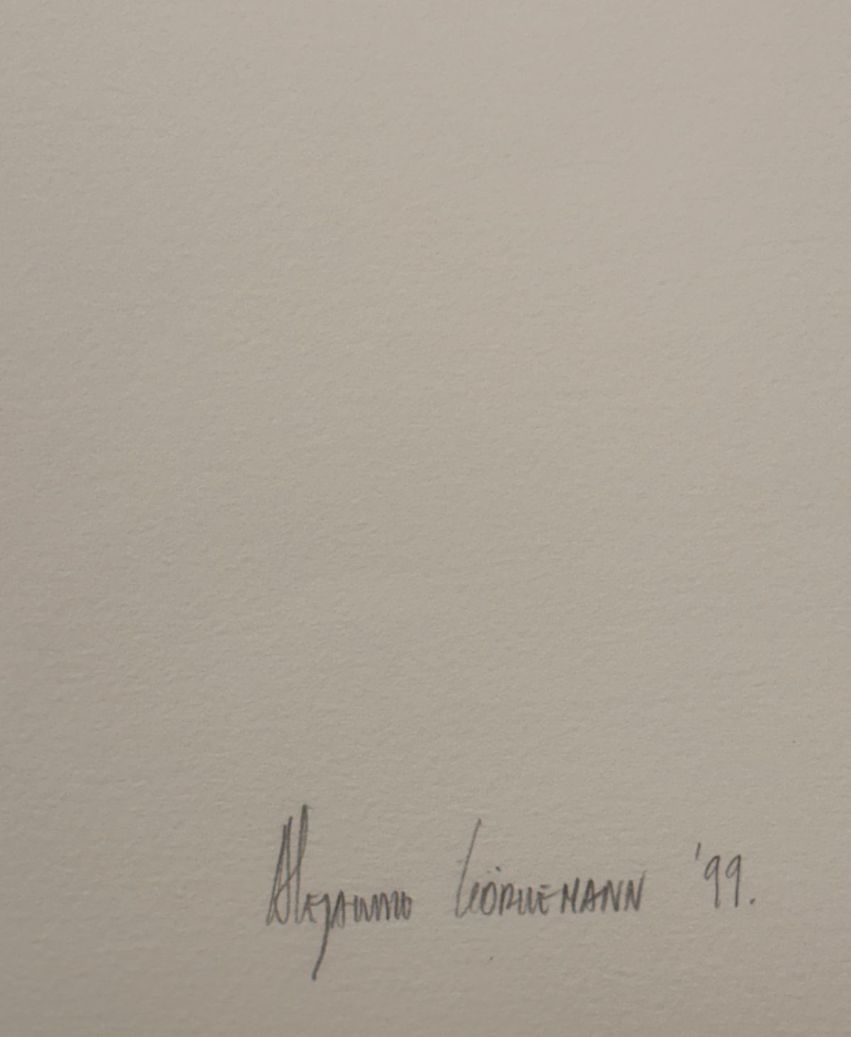 Alejandro Görnemann "Sin Titulo" 1999 /100 Limited Signed Fine Wall Art, 50Lx70W