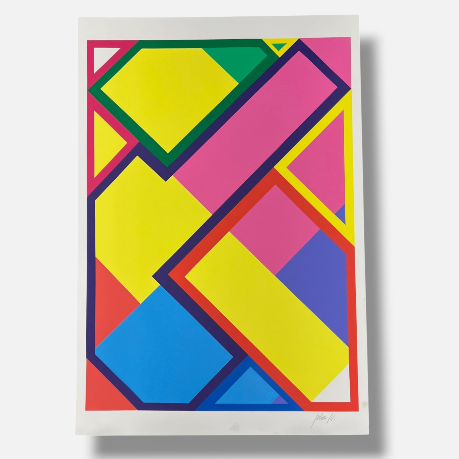 Julián Gil Martínez "Variaciones de raiz cuadrada II" 2004 Signed Wall Art Print