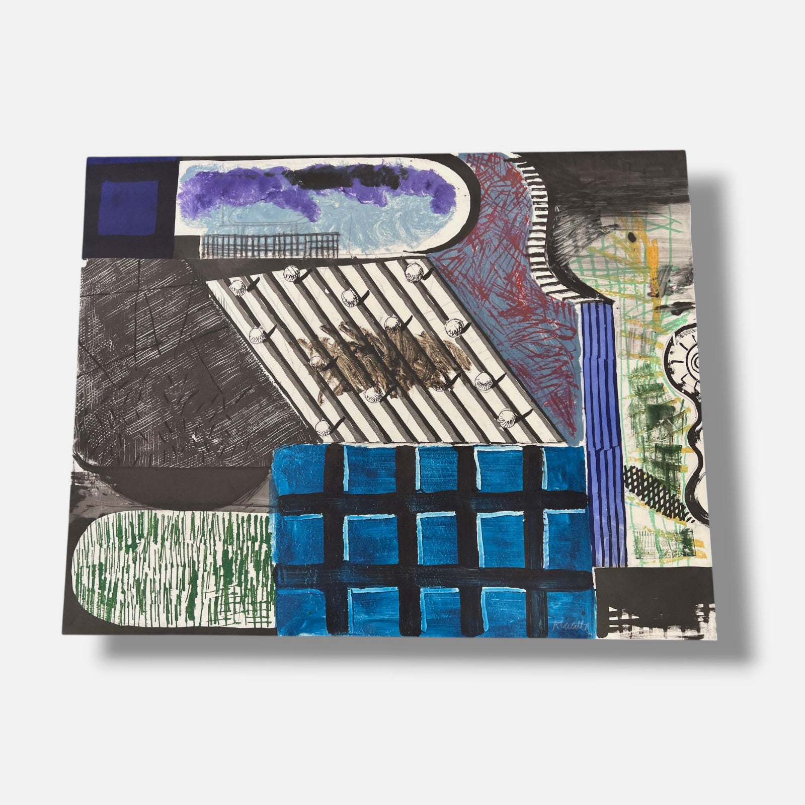 Abraham Lacalle Marcos "Sin Titulo I" E/U 2004 Limited Signed Wall Art Print