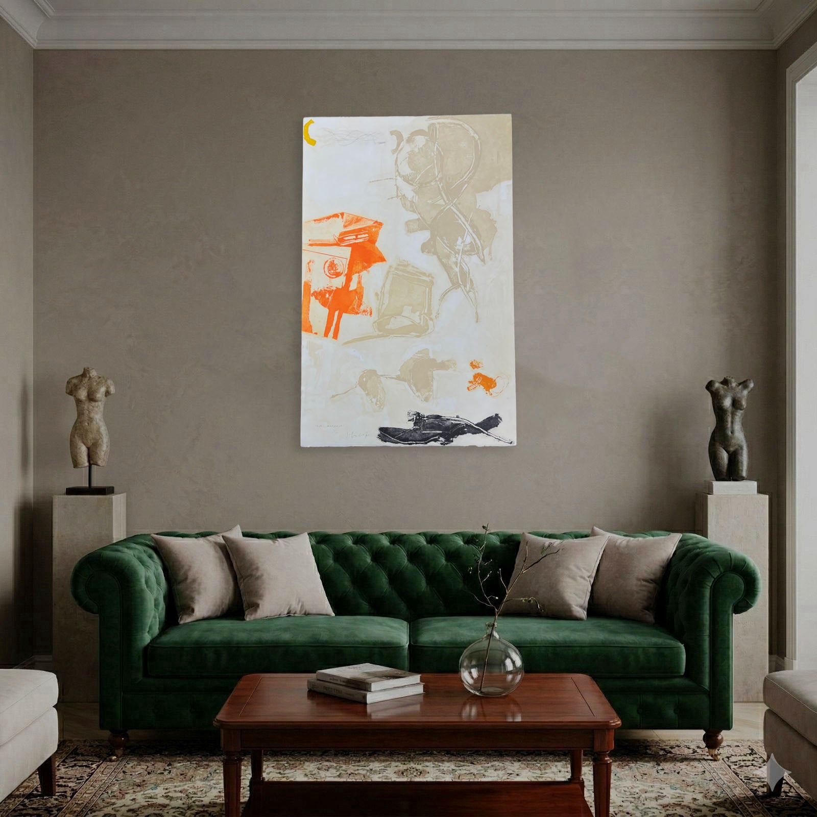 Joaquín Capa Eiriz "Ocre-Naranja" 2004 Limited Signed Fine Wall Art Print