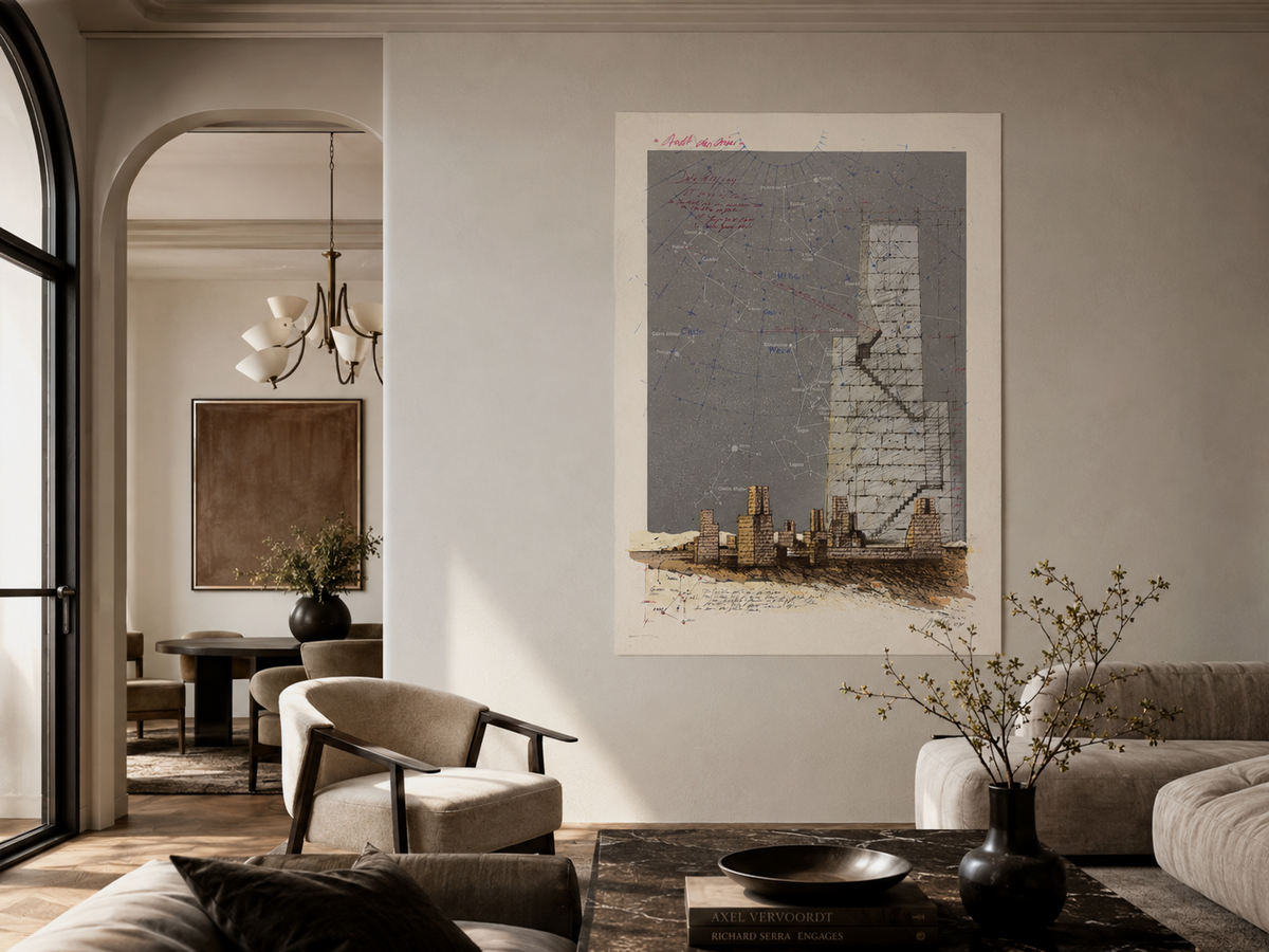 Hannsjörg Voth "Stadt Des Orion IV" /99 2004 Limited Signed Wall Art 105Lx76W cm