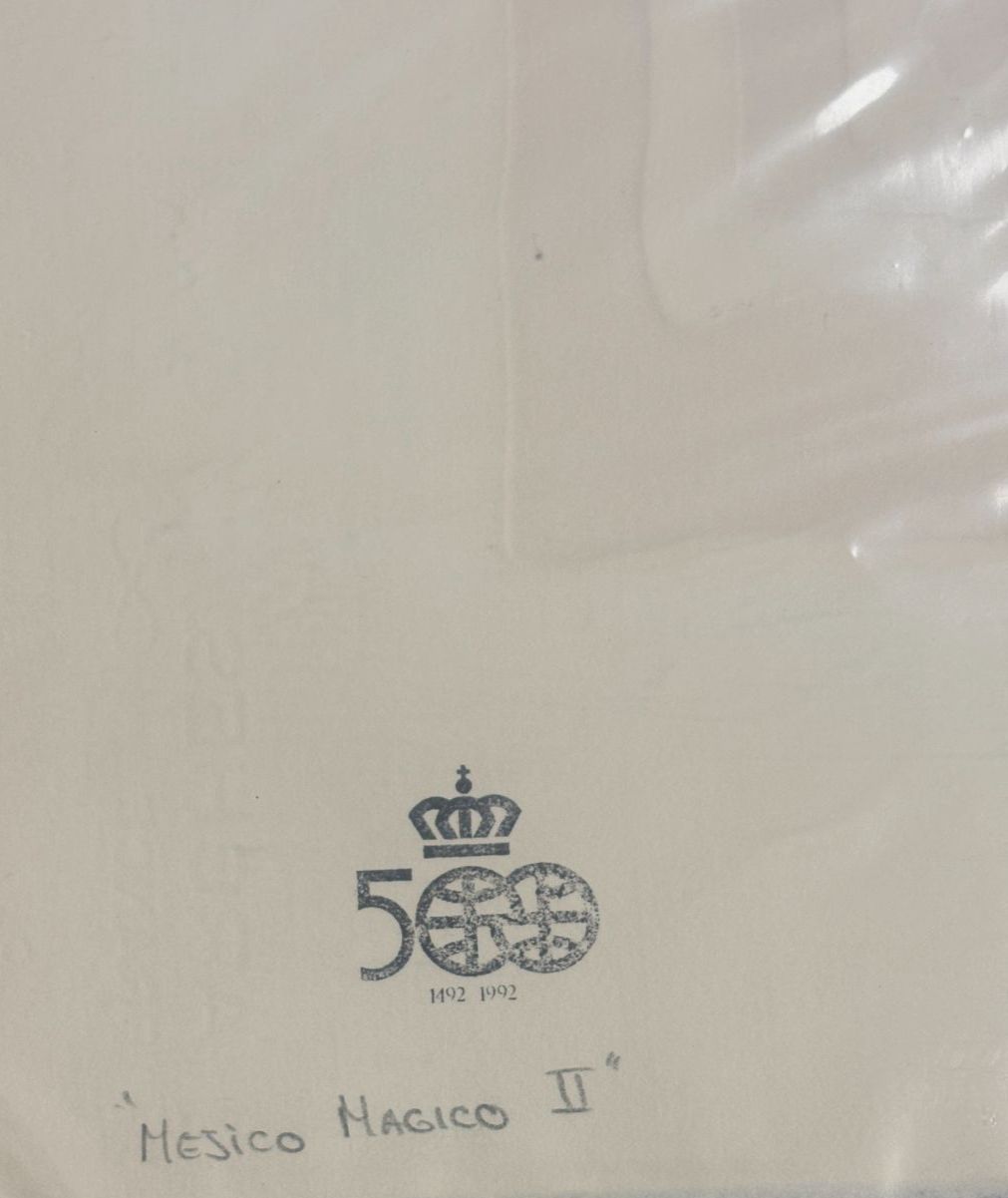 Alberto Gironella "Méjico Mágico II" P.A. Limited Signed Fine Wall Art 64Lx49Wcm