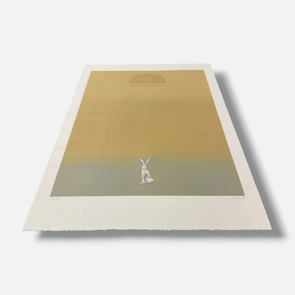 Maurizio Lanzillotta "Conejo y Encina" H.C. Limited Signed Wall Art, 70 x 100 cm