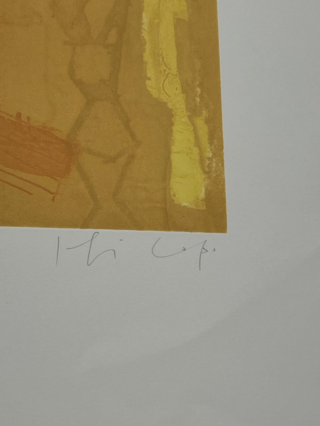 Joaquín Capa Eiriz "Ocher" /65 Limited Signed Unframed Fine Wall Art, 56Lx76W cm