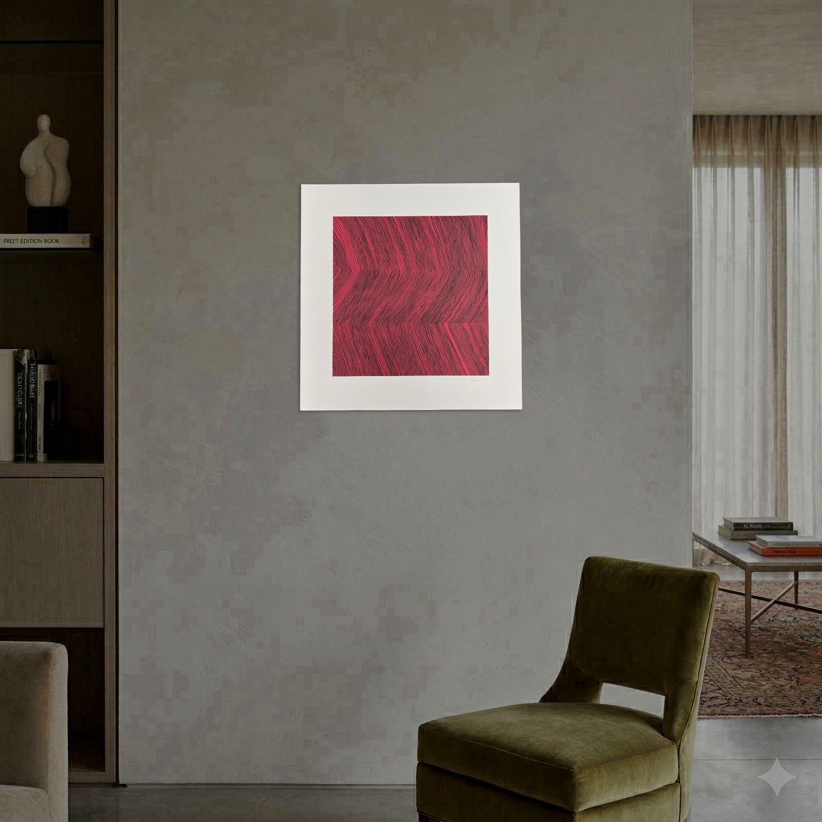 Fernando García Correa "5050RO" P.T. 2004, Limited Signed Fine Wall Art 70 x 70