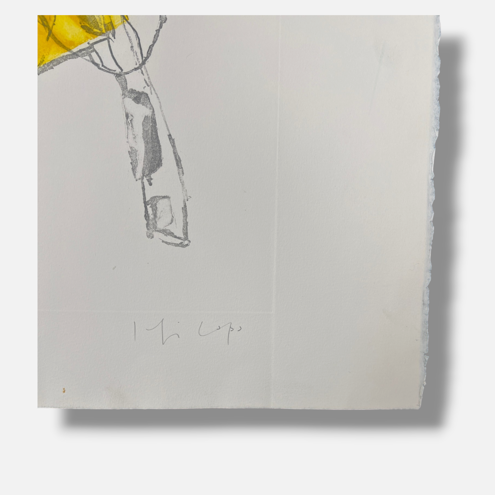 Joaquín Capa Eiriz "Drawing Yellow" Limited Signed Fine Wall Art Print