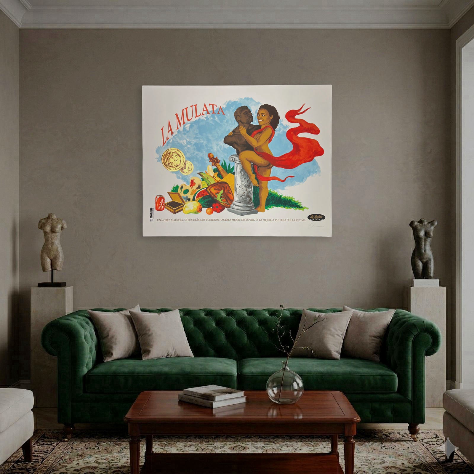 Elio Rodriguez "La Mulata" 2006, Limited Signed Wall Art Print | 100 x 80 cm