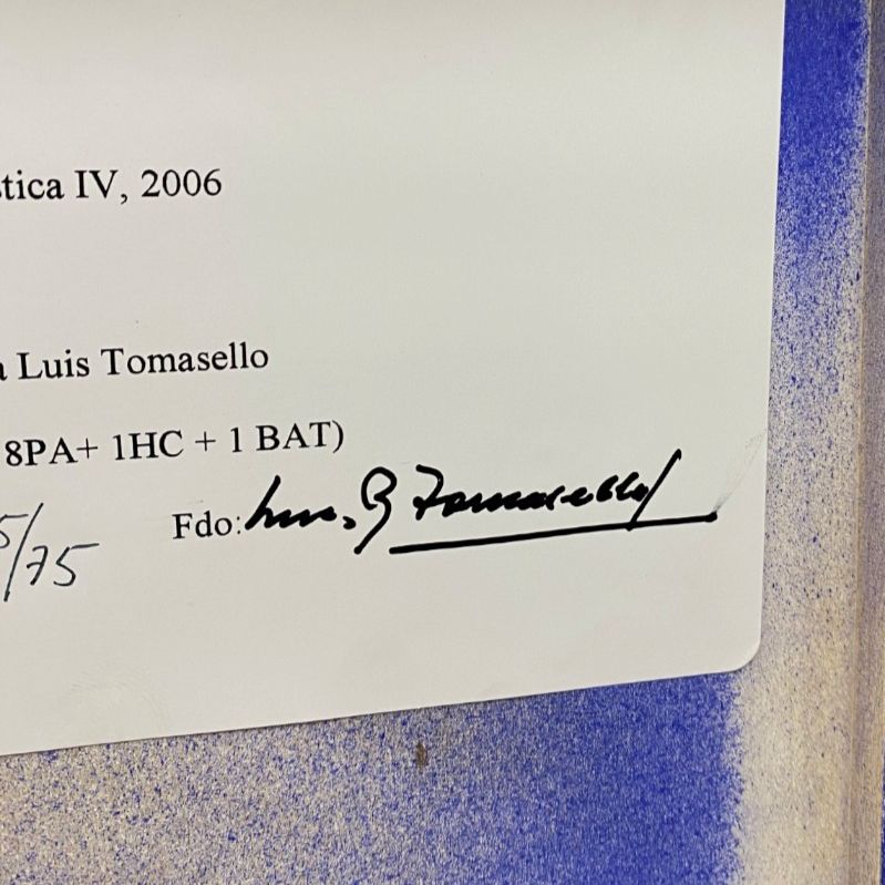 Luis Tomasello "Atmósfera Cromoplástica IV" 2006 Signed Fine Wall Art 43 x 43 cm