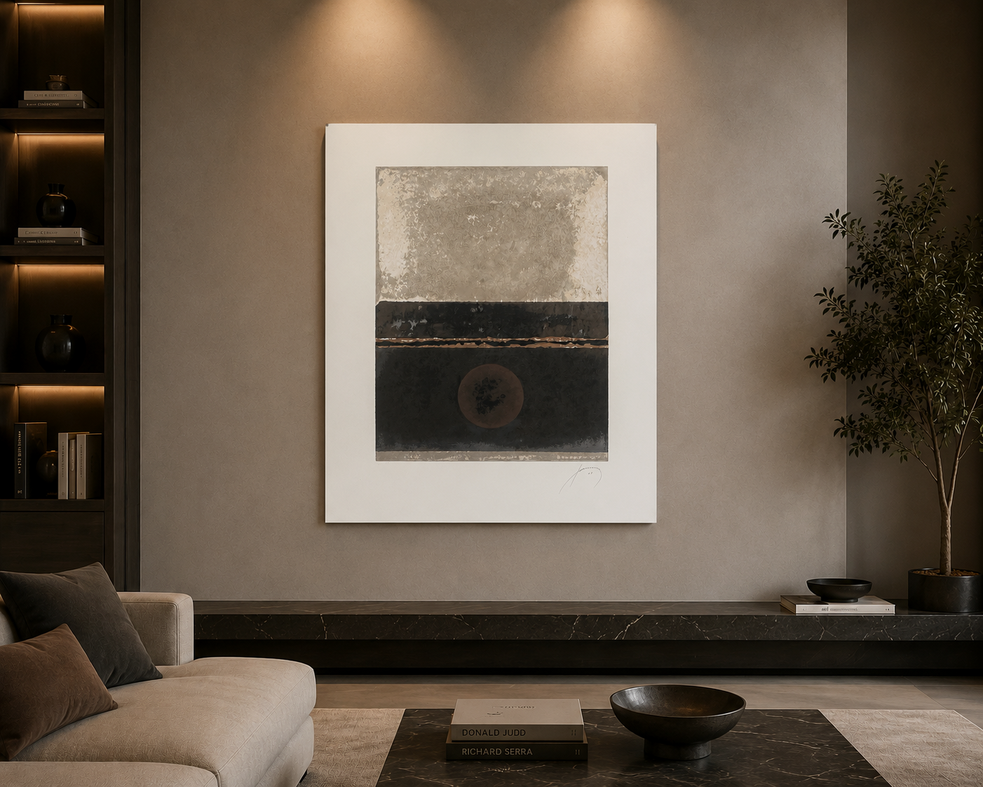 Francisco Farreras Ricart "Luna 001" Limited Signed Fine Wall Art Print 75x60 cm