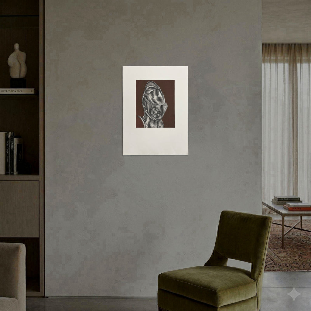 Henry Ramírez Ayala "Cascos 1" 2005 Limited Fine Wall Art | 65 x 50