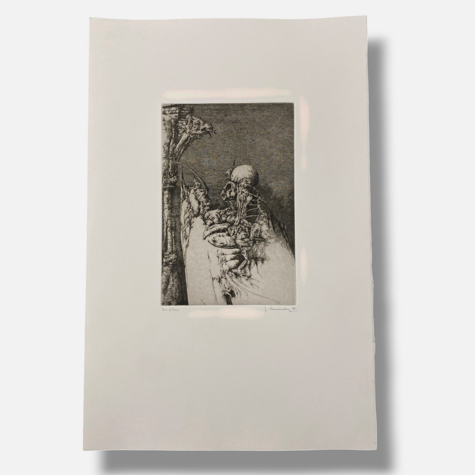 Jose Hernandez Muñoz "Une Saison En Enfer" Poem & Art Print Set, 50 x 32 cm