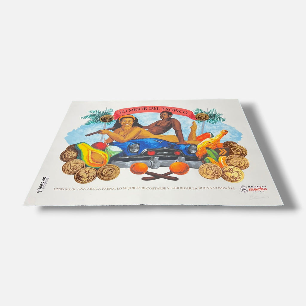 Elio Rodriguez "Lo Mejor Del Tropico" 2006, Limited Signed Wall Art Print