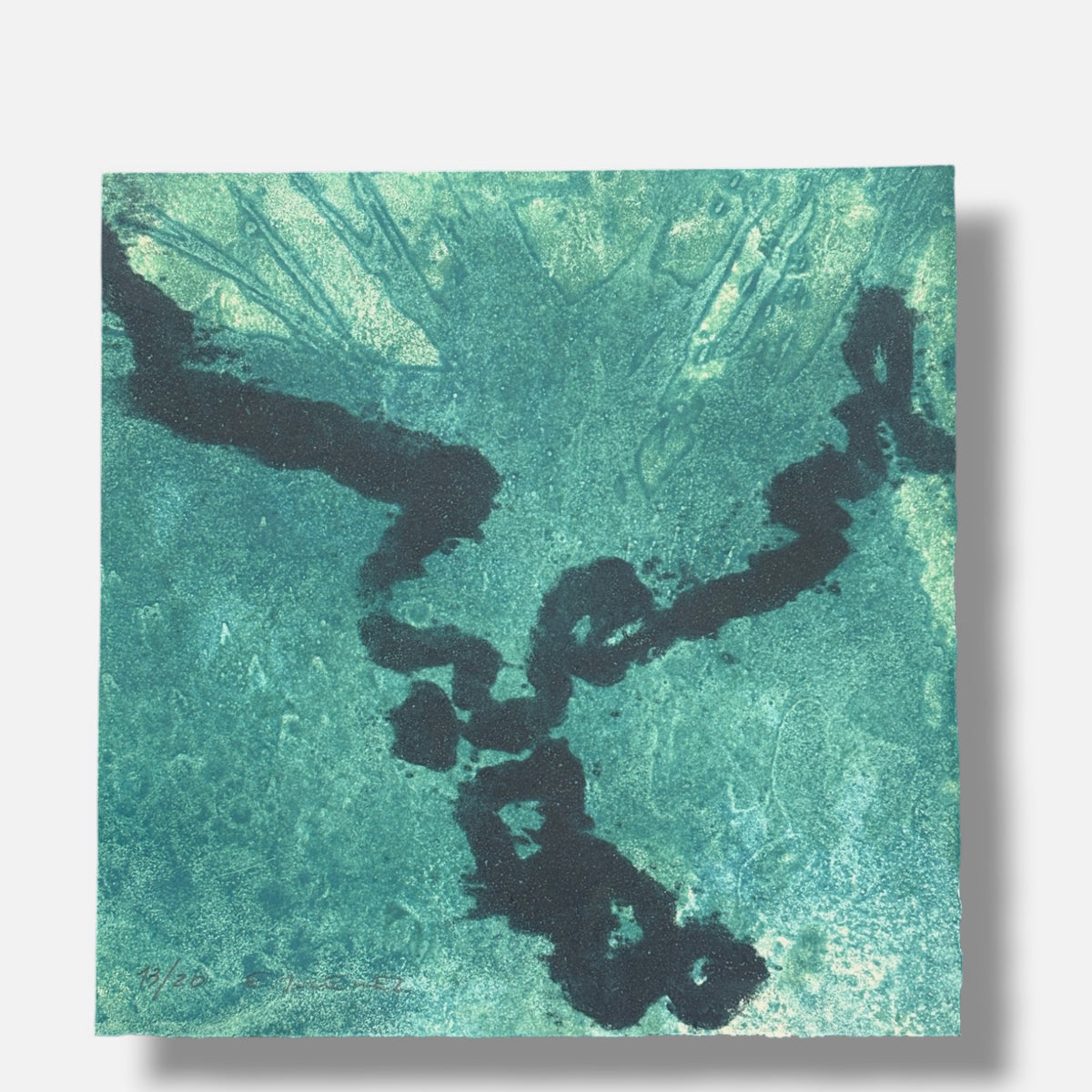 Elena Jiménez Moreno "Serie: Muestra deTierra" Limited Signed Wall Art 38Lx38Wcm